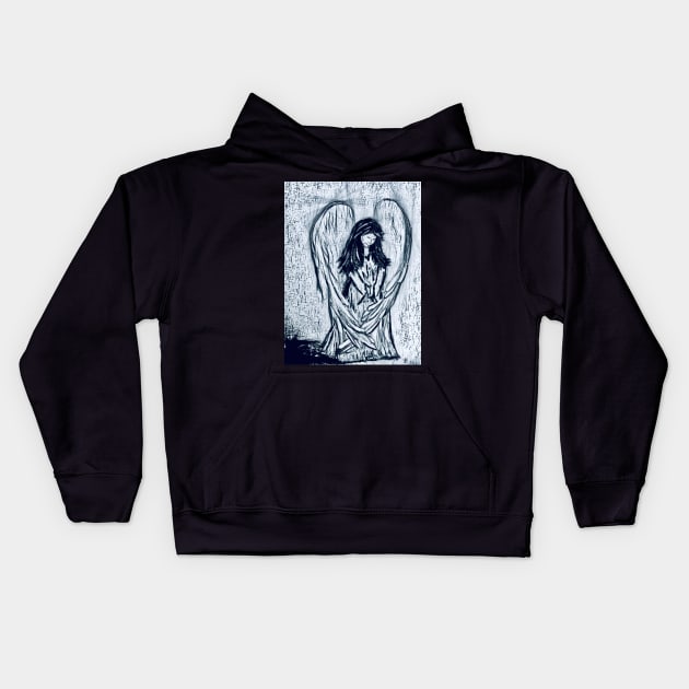 Guardian Angel Kids Hoodie by YollieBeeArt